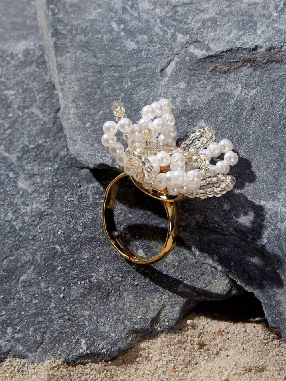 Elegant Pearl Bead ring - Women's Fashion Jewelry
